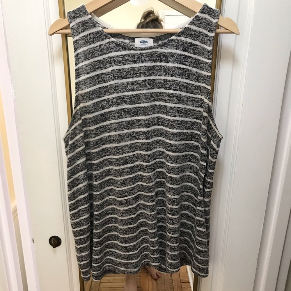Striped knit tank